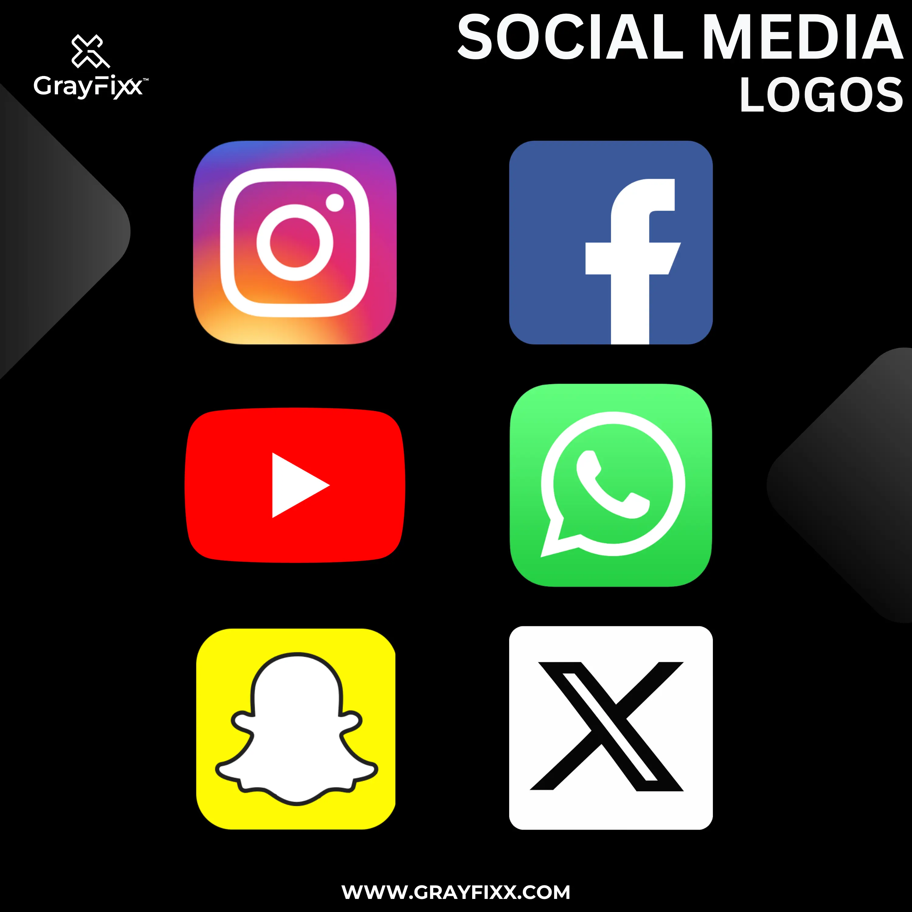 Social Media Stickers | Social Media 3D Stickers